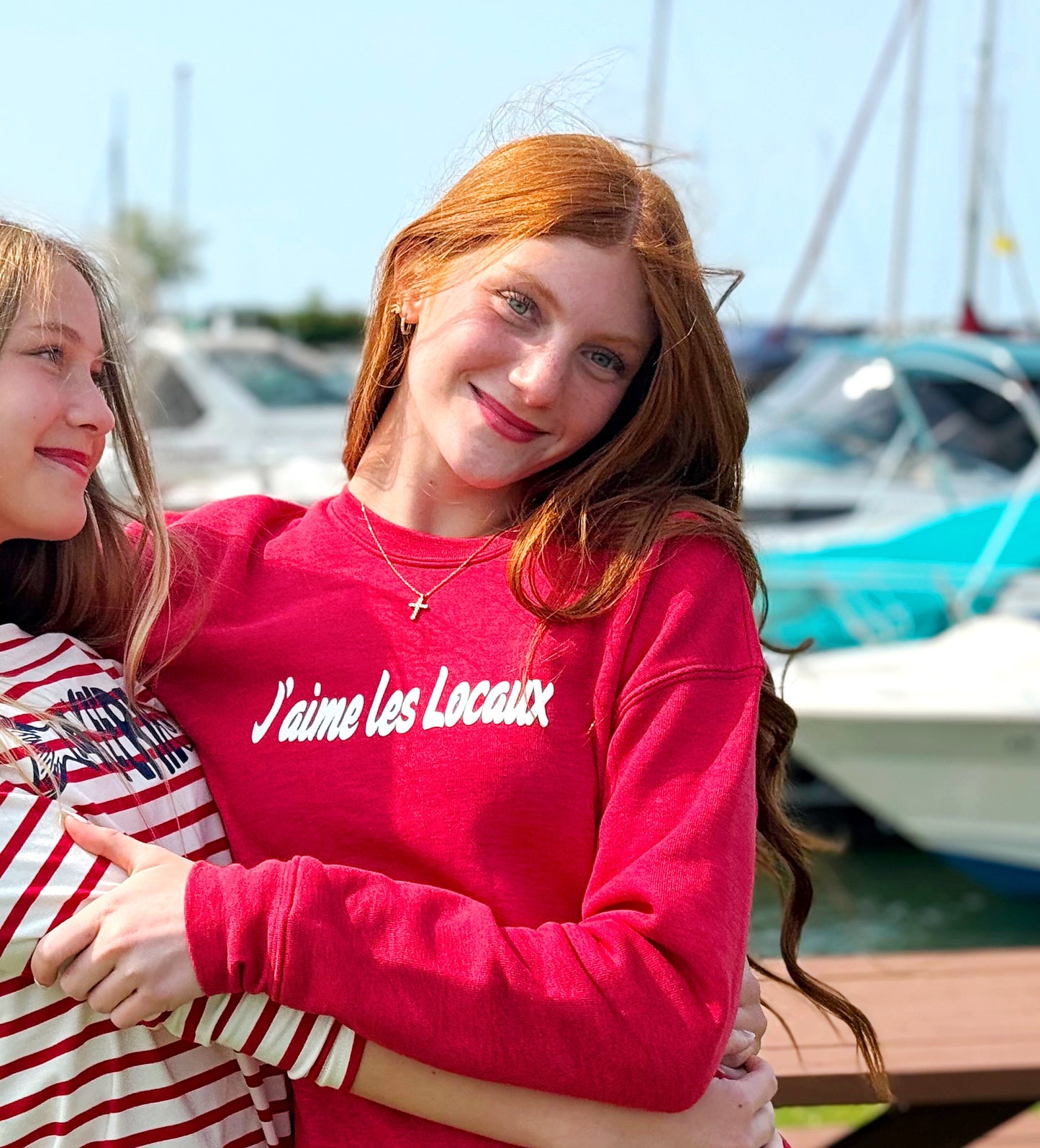 J'Aime Adult Crewneck