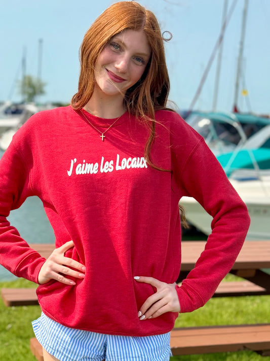 J'Aime Adult Crewneck